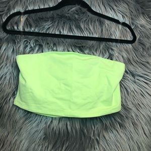 Neon Green Tube top Pacsun